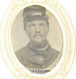 Antique Civil War era gem tintype photo album Confederate soldiers photos