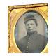 Antique Daguerreotype Photo Civil War Soldier in Uniform Military Army