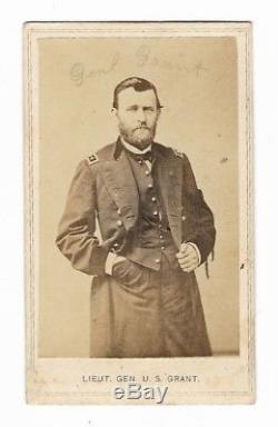 Antique GENERAL ULYSSES S GRANT Civil War Soldier PRESIDENT Military CDV Photo