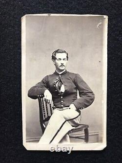 Antique Identified 146th Illinois Civil War Soldier Springfield IL Cdv Photo