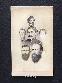 Antique Philadelphia Pennsylvania Civil War Soldiers Rare Cdv Photo Stamp