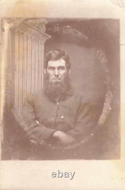 Antique Photo Of A Daguerreotype Civil War Soldier Confederate States Rare