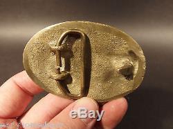 Antique Style Military Civil War Union Soldier US Belt Buckle Plate SOLID Brass