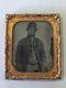 Antique Tintype Military Civil War Confederate Soldier Photo Picture