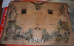 Antique Union Civil War Soldier Paper Tintypes 1st Regiment MICHIGAN BROTHERS
