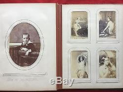 Antique Vintage 1800's Family Photo Album with Civil War Era Union Soldiers