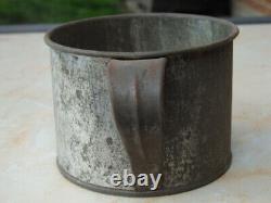 Authentic Antique Civil War Era Soldiers Tin Field Drinking Cup
