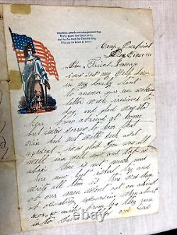 Authentic CIVIL WAR UNION SOLDIER LETTER from CAMP PIERPONT WV FIGHTING REBELS