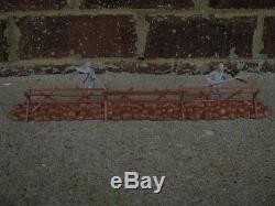 BMC Civil War Railed Fence with Stonewall 1/32 54MM Toy Soldier Diorama