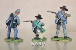 BRITAINS 17529 AMERICAN CIVIL WAR CONFEDERATE SOLDIERS FIRING LINE SET BOXED nv
