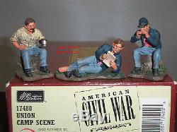 Britains 17480 Union Camp Scene American CIVIL War Metal Toy Soldier Figure Set