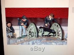 Britains 17532 Civil War Fire At The Angle Union Cannon Soldiers Stone Wall Set