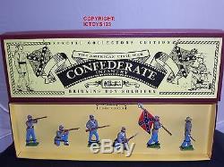 Britains 8851 American CIVIL War Confederate Infantry Metal Toy Soldier Set