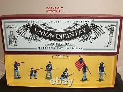Britains 8852 American CIVIL War Union Infantry Metal Toy Soldier Figure Set