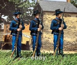 Britains CIVIL War Union 31350 3 Union Federal Infantry Standing At Rest