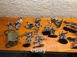 Britains Civil War Toy Soldiers, Various soldiers with Horses and Cart (#A2)