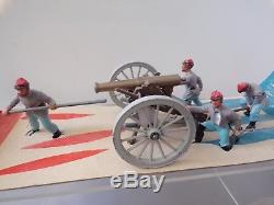 Britains No 4435 American Civil War Confederate Gun Team Swoppet Soldiers Boxed