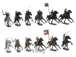 Britains Super Deetail Plastic 17827 18 Piece American CIVIL War Cavalry Set