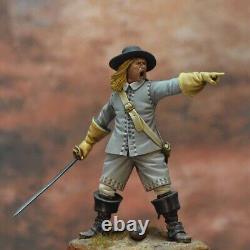 British Dragoons Officer English Civil War 54mm Painted Tin Toy Soldier Art