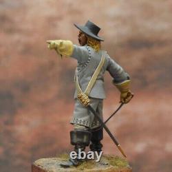 British Dragoons Officer English Civil War 54mm Painted Tin Toy Soldier Art