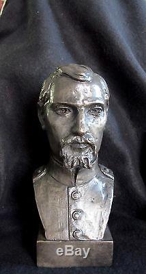 Bronze Lost Wax Cast Sculpture Portrait Civil War Soldier Figure/Bust Original