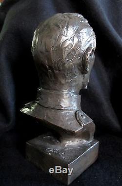 Bronze Lost Wax Cast Sculpture Portrait Civil War Soldier Figure/Bust Original