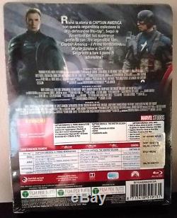 CAPTAIN AMERICA Trilogy First Avenger Winter Soldier Civil War BluRay STEELBOOK