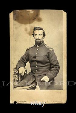 CDV Photo Civil War Soldier Charles Knight Lowell Massachusetts Photographer