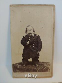 CDV Photo Civil War Soldier Dwarf Little Person