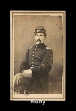 CDV of Civil War Soldier Probably 75th NY Infantry Possible ID & POW / WIA