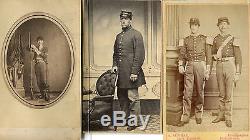 CDVs of four Civil War soldiers
