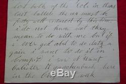 CIVIL WAR 124th NEW YORK ORANGE BLOSSOMS LETTER WOUNDED SOLDIER TO CAPTAIN