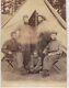 CIVIL WAR CDV 5 SOLDIERS OUTDOOR CAMP 5th NEW YORK