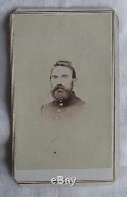 CIVIL WAR CDV PHOTOGRAPH IDED WISCONSIN SOLDIER POW BATTLE OF SHILOH 4/6/1862