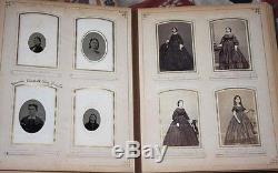 CIVIL WAR Era photo Album, Id'd Soldiers, POW's, Grant, Lincoln, Olive Logan