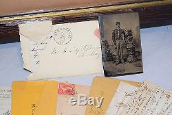 CIVIL War Letters Tintype Soldier Service Document New Hampshire 16th Regiment