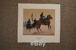 CIVIL WAR Mort Kunstler Signed L/ED Buffalo Soldiers of the West COA