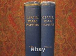 CIVIL WAR PAPERS 1900 FIRST EDITION FIRST HAND SOLDIER ACCOUNTS MYLAR DJs