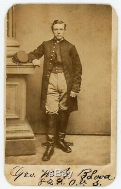 CIVIL WAR SOLDIER 82nd OHIO VOLUNTEER INFANTRY CDV PHOTO WITH PERIOD INK ID