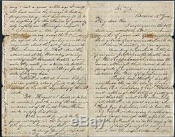 CIVIL War Soldier Letter 1863 With Original Envelope Abe Lincoln Vicksburg Great