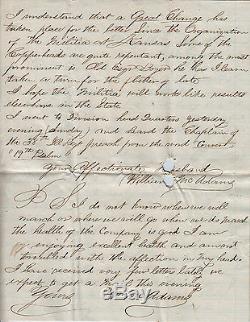 CIVIL War Soldier Letter Dekalb Ala. Lookout Valley 1863 58th Illinois Vols