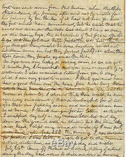 CIVIL War Soldier Letter Donaldsonville Louisiana 1863 28th Maine Great Battle