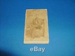 CIVIL WAR SOLDIER NEW ORLEANS CDV 61 CAMP STREET -BY S. ANDERSON WithTAX STAMP