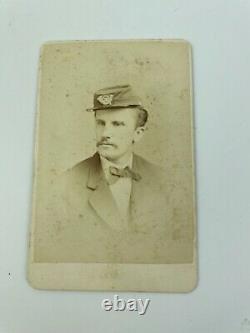 CIVIL WAR Soldier 20th PA Infantry CDV Photograph Identified INSIGNIA ON HAT