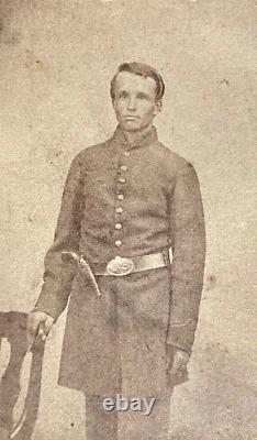 CIVIL WAR UNION ARMED SOLDIER ID'd CDV PHOTOGRAPH c1863