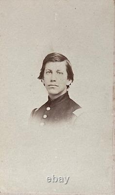 CIVIL WAR UNION ARMY SOLDIER 5th MASS INF REGT. HENRY G. WESTON SIGNED CDV PHOTO