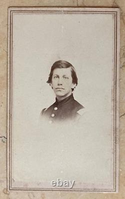 CIVIL WAR UNION ARMY SOLDIER 5th MASS INF REGT. HENRY G. WESTON SIGNED CDV PHOTO