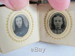 CIVIL WAR mini photo book Carried by a Union Soldier, found at Gettysburg