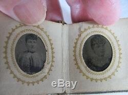 CIVIL WAR mini photo book Carried by a Union Soldier, found at Gettysburg