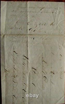 CIVIL War 11th Vermont Soldier Letter Fort Stevens 1863 Humor & Gunshot Wound